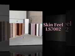 Precio de fábrica Venta caliente Sentimiento de la piel Bambú Carbón de madera Veneer de PVC Panel interior