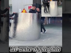 Fabrica personalizada de alta calidad de PET de agua ondulado de bambú de carbón de madera paneles de chapa