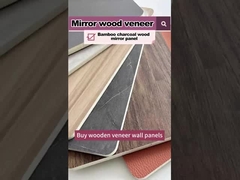 Producto de venta caliente 5MM 8MM Madera Grano Madera Venecería de bambú Carbón de PVC Panel de pared