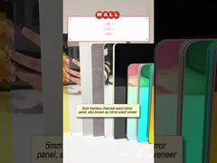 5mm producto de venta caliente espejo panel de pared PET impermeable bambú carbón de madera carilla