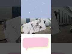 Panel de mármol de pared de 5 mm de alto brillo moderno y atractivo para hojas de mármol de PVC en el interior