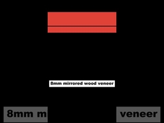 Panel de pared de espejo PVC de bambú de carbón de madera Paneles de pared a prueba de humedad