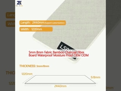 ODM a prueba de humedad del OEM del carbón de leña de la tela de 5m m 8m m de fibras de la prenda impermeable de bambú del panel