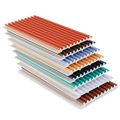 Calidad  Factory Customized Fireproof PVC Co-Extruded Small Round Board Wall Panels Fábrica