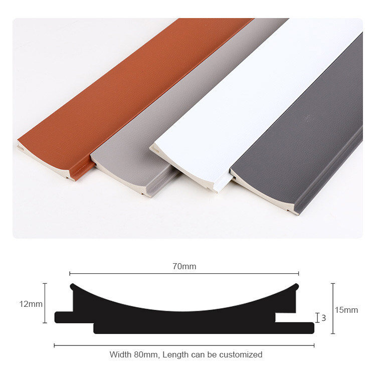 El panel respetuoso del medio ambiente de la reja del tablero WPC del moldeado del PVC de la decoración interior