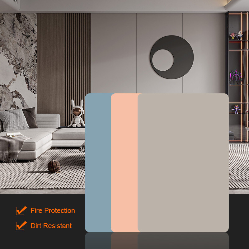 Anchura el 1.22m de los paneles de pared del PVC de la sensación de la piel de la decoración interior de la administración