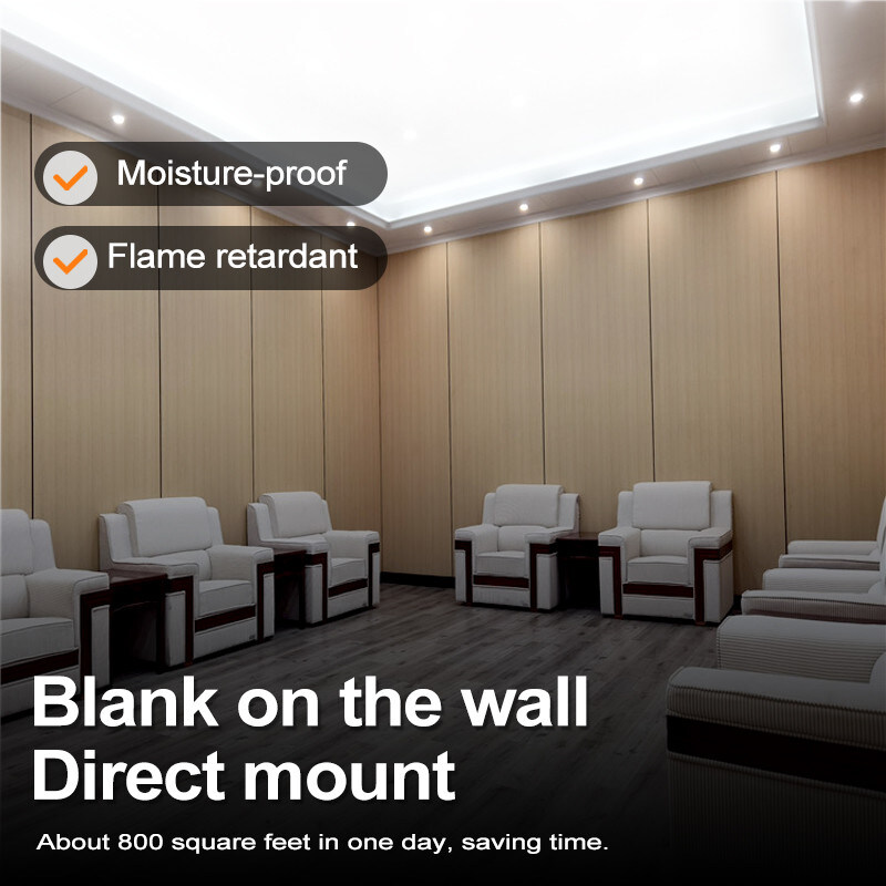 Panel de pared de PVC de grano de madera de 5 mm Flexible de bambú y carbón