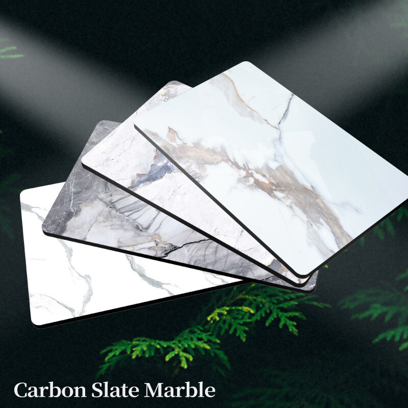 Impermeable y fácil de instalar paneles de carilla de madera de mármol paneles de pared decorativos interiores nuevos productos paneles de pared de mármol