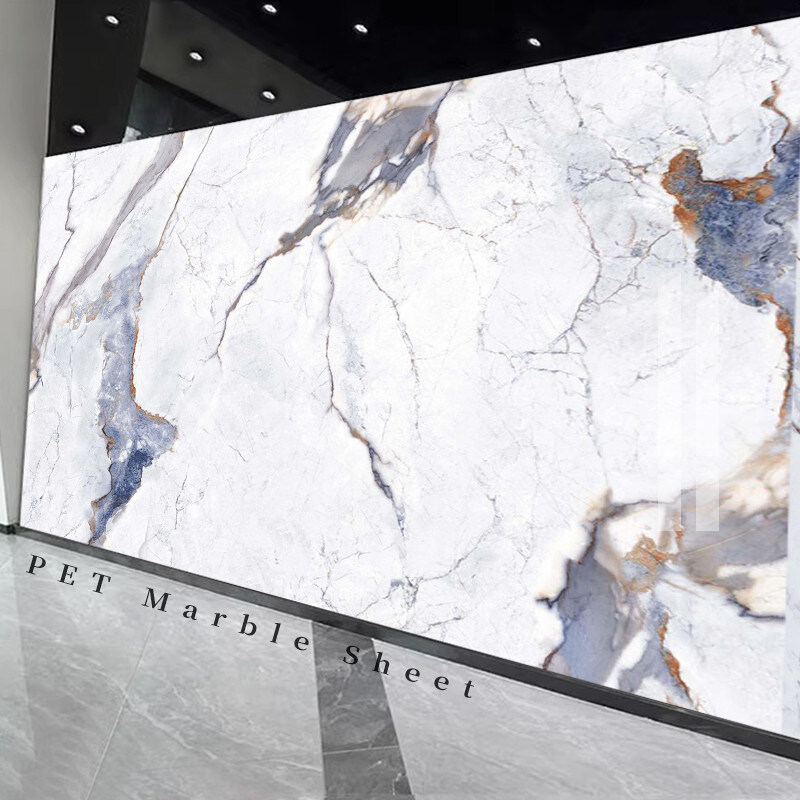 Impermeable y fácil de instalar paneles de carilla de madera de mármol paneles de pared decorativos interiores nuevos productos paneles de pared de mármol