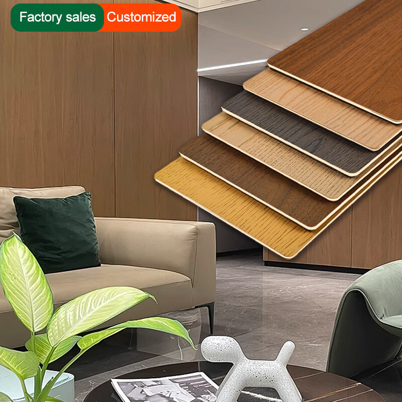 Panel de pared decorativo de bambú de carbón flexible de 5 mm de grano de madera