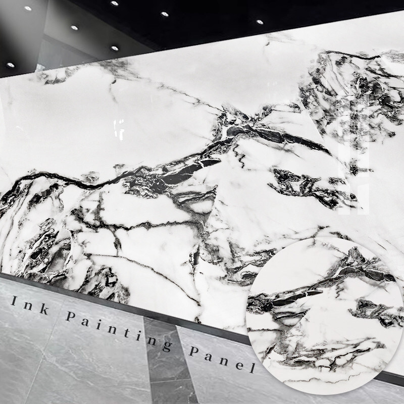 Decoración de interiores Paneles de pared de mármol Coextrusión de bambú Carbón de madera Veneer