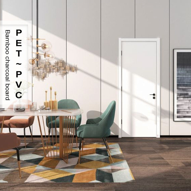 Panel de hojas de mármol moderno de alto brillo Decoración de paredes de lujo Tablero de cristal de bambú