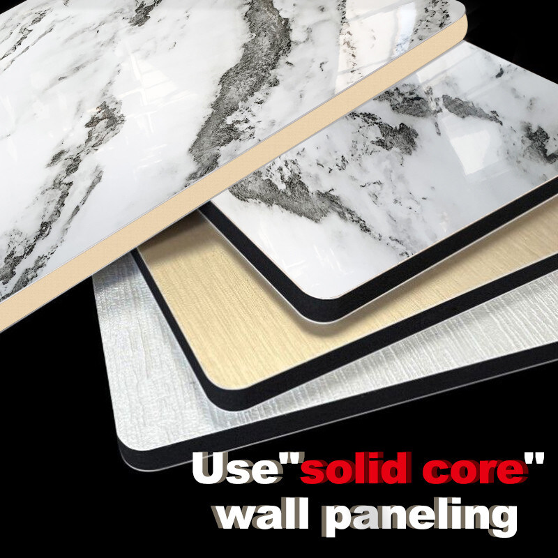 Salón impermeable y resistente al fuego PVC de bambú paneles de pared de carbón con material ecológico