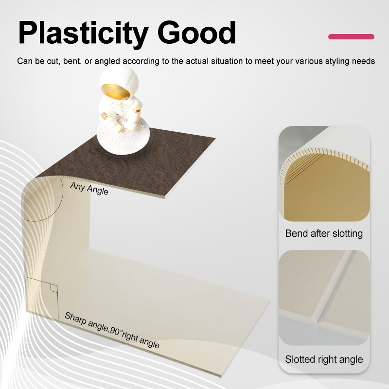 Panel de decoración de interiores para paredes impermeable madera grano de bambú carbón de pared tablero