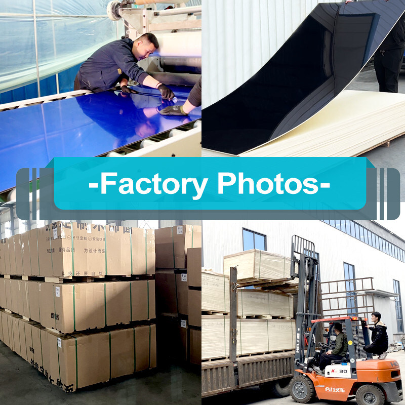 Ambiental Interior de bambú de carbón espejo paneles de pared de PVC espejo carilla de madera