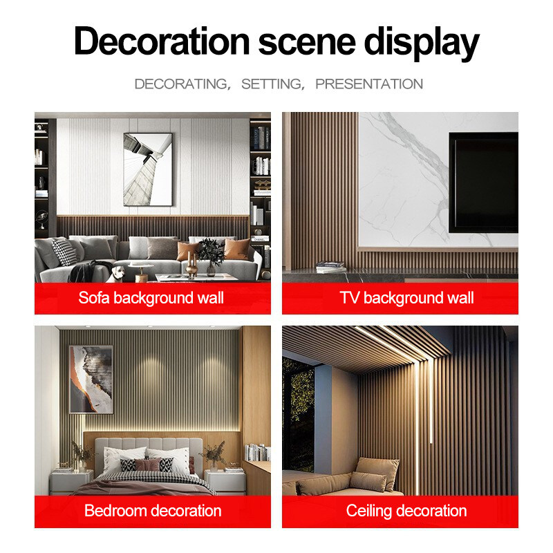 Panel de pared 3D de madera sólida