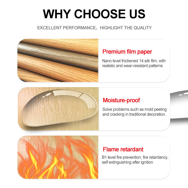 PVC Decoración Bambú Carbón de madera Tablero de pared de metal de alta densidad Paneles de pared interiores