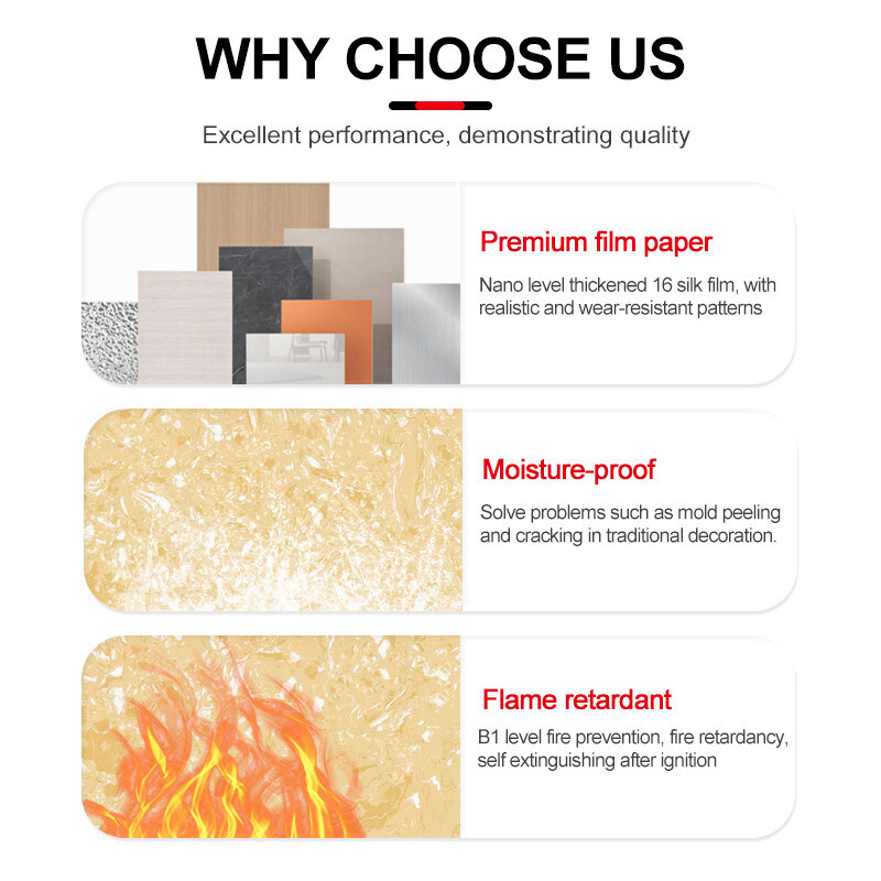 Panel de mármol de pared de 5 mm de alto brillo moderno y atractivo para hojas de mármol de PVC en el interior