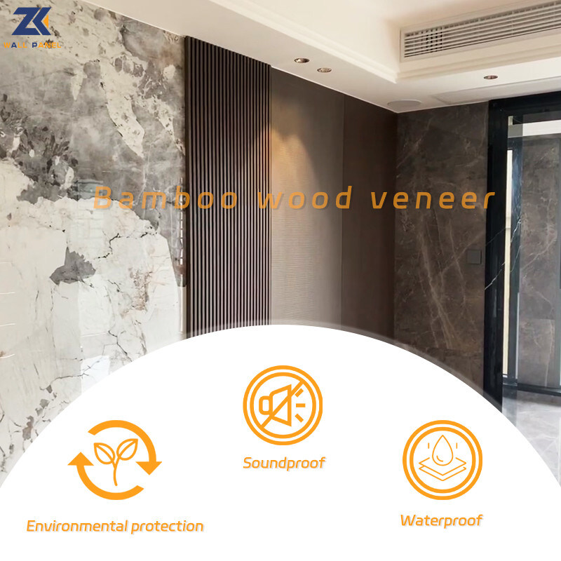 Carbón de leña de bambú de mármol libre del panel de pared de la decoración interior del formaldehído amistoso de Eco
