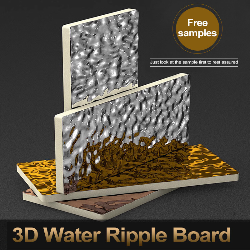 Panel de pared de PVC de lujo impermeable a agua 3d para hoteles