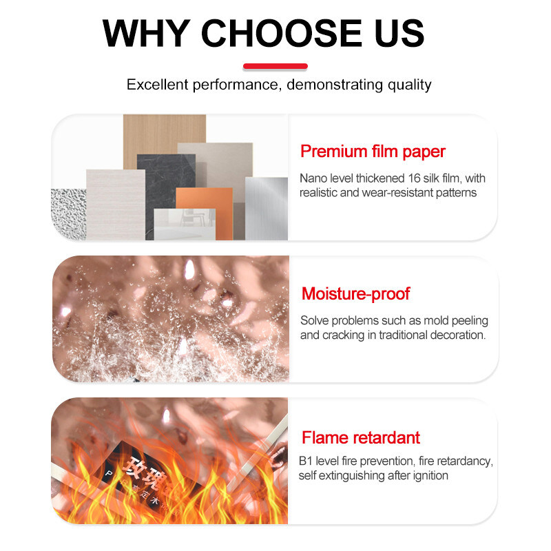 Panel de pared de PVC de lujo impermeable a agua 3d para hoteles