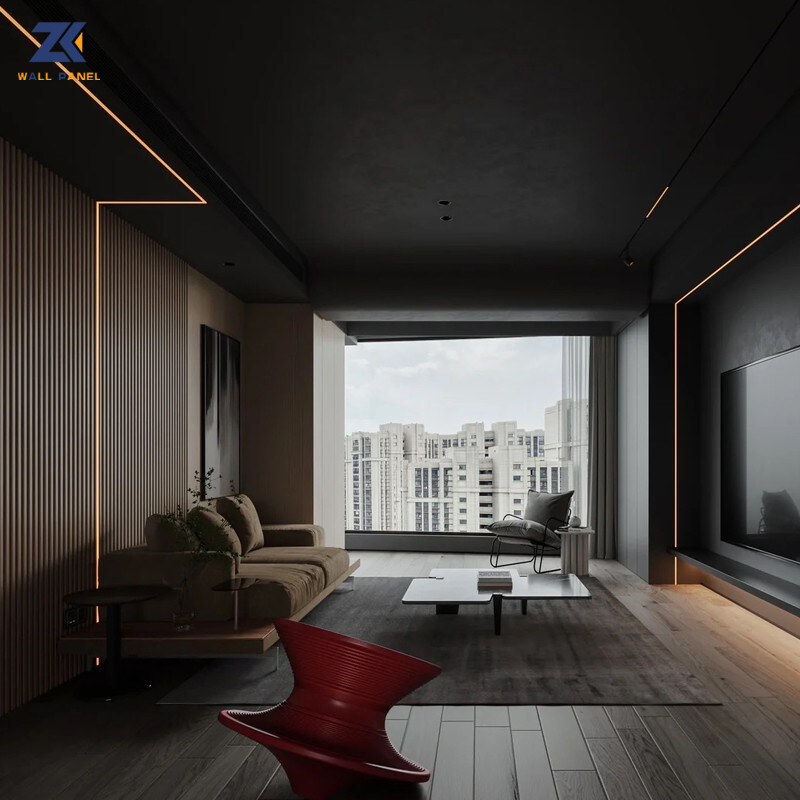 interior decorativo del panel de pared de la fibra del bambú del metal del 1.22*2.6m