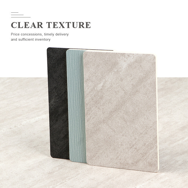 Fácil de instalar paneles de pared decorativos de bambú de carbón de alta calidad hoja de mármol