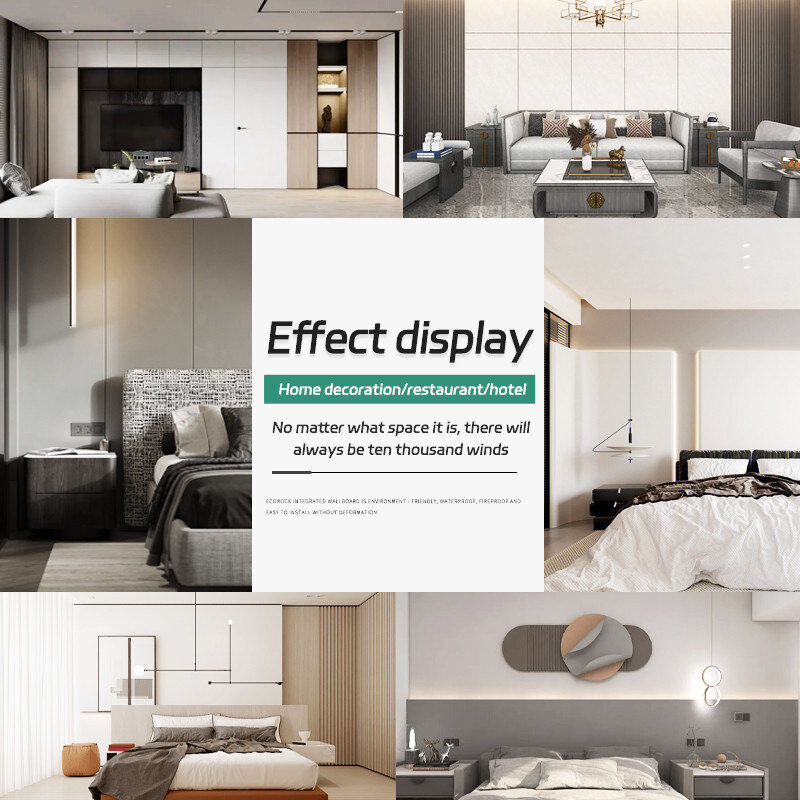 El panel de pared de madera de bambú de la fibra de la decoración interior de 8 milímetros ignifuga la chapa de madera de sensación de la piel