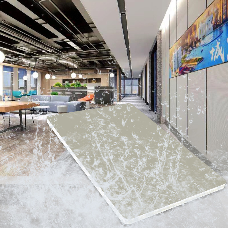 El panel de pared de madera de bambú de la fibra de la decoración interior de 8 milímetros ignifuga la chapa de madera de sensación de la piel