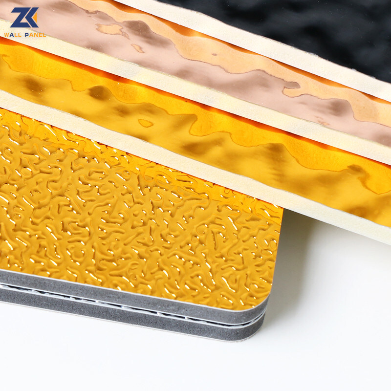 El panel de pared decorativo interior de pared de la ondulación del agua del panel de la fachada acanalada del pasillo