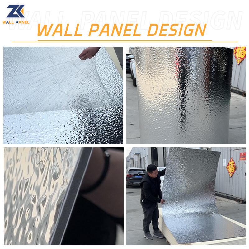 El panel de pared decorativo interior de pared de la ondulación del agua del panel de la fachada acanalada del pasillo