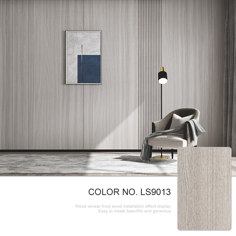 El panel de pared de lujo moderno de la chapa de madera de decoración interior 5m m 8m m