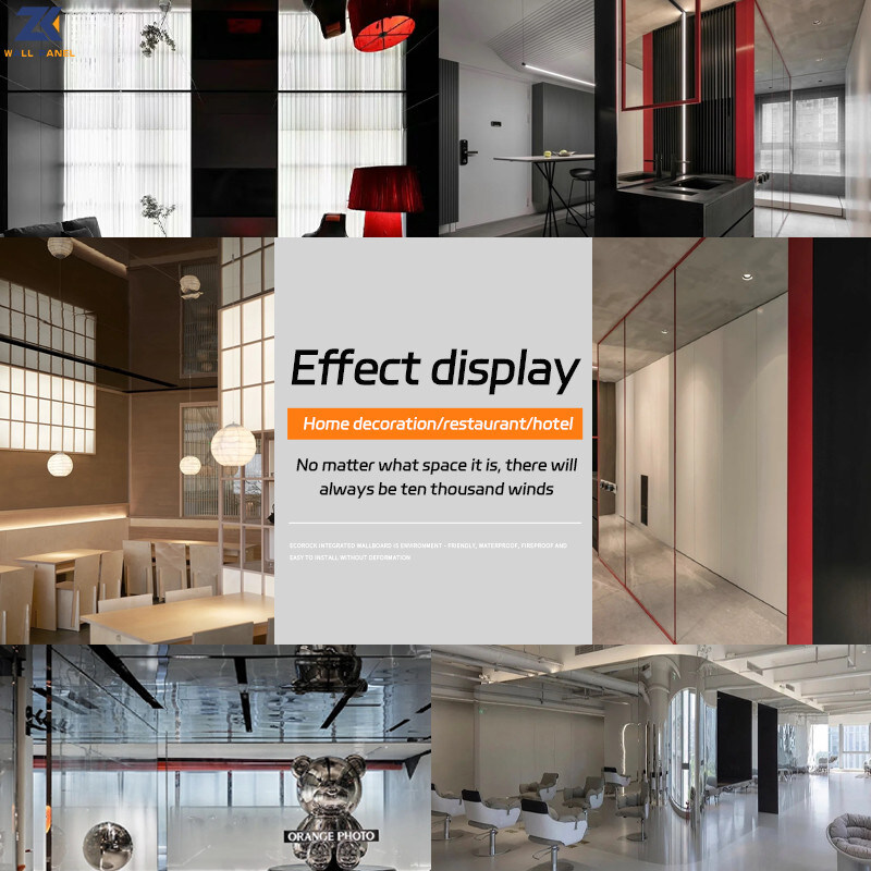 El panel de pared de bambú del ANIMAL DOMÉSTICO del carbón de leña del espejo de KTV de madera del tablero de lujo ligero moderno de la chapa