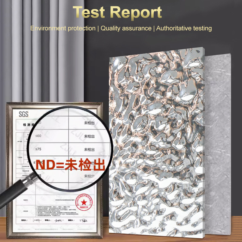 Paneles de pared decorativos impermeables Patrón de olas de agua Bambú Carbón de madera Paneles de carilla