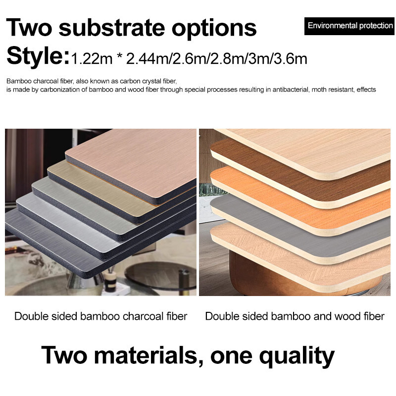 Panes de cristal de bambú para interiores y decorativos Panes de carpintería de madera