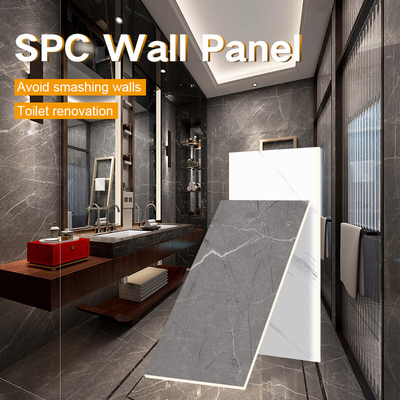 Baño resistente a la humedad SPC paneles de pared de mármol de piedra moderna paneles de cristal