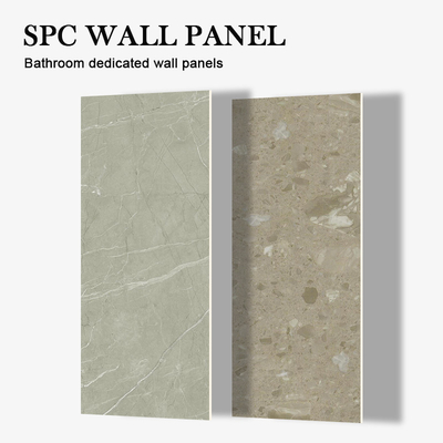 Baño resistente a la humedad SPC paneles de pared de mármol de piedra moderna paneles de cristal