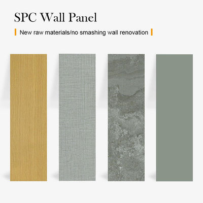 Panel de pared de SPC de alta resistencia a la presión de agua Moderno azulejos de lujo de mármol acabado de piedra de plástico material compuesto