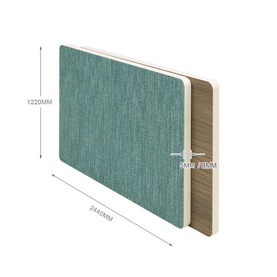 Resistente de agua incombustible de los paneles de pared del PVC de la tela de la fibra de madera de bambú