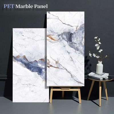 Impermeable y fácil de instalar paneles de carilla de madera de mármol paneles de pared decorativos interiores nuevos productos paneles de pared de mármol