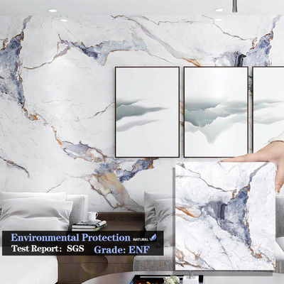 Impermeable y fácil de instalar paneles de carilla de madera de mármol paneles de pared decorativos interiores nuevos productos paneles de pared de mármol