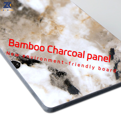Tablero de bambú del carbón de leña del PVC del mármol a prueba de humedad insonoro del ANIMAL DOMÉSTICO