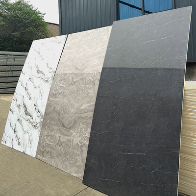 Trasfondo de la televisión Paneles de pared de mármol Bambú Carbón coextrusionado Veneer de madera