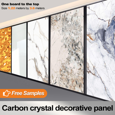 Modern Light Luxury Bambú Carbón de madera Veneer de PVC Tablero de pared con ranuras