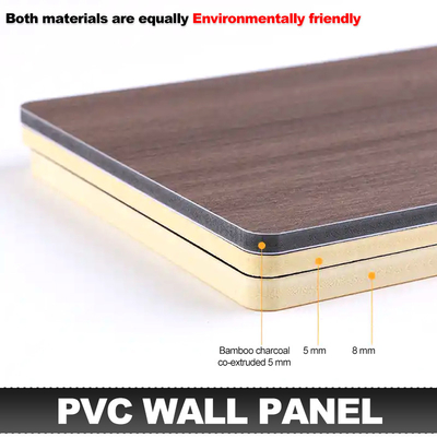 1.22m de ancho Tablero de pared de bambú carbón sólido Paneles de pared de cristal de bambú