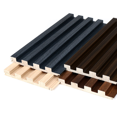 WPC acanalado parrilla de madera sólido estrió el ODM del OEM del exterior del panel