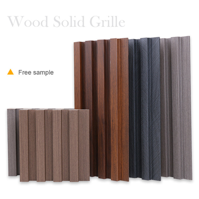 WPC acanalado parrilla de madera sólido estrió el ODM del OEM del exterior del panel