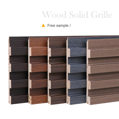WPC acanalado parrilla de madera sólido estrió el ODM del OEM del exterior del panel