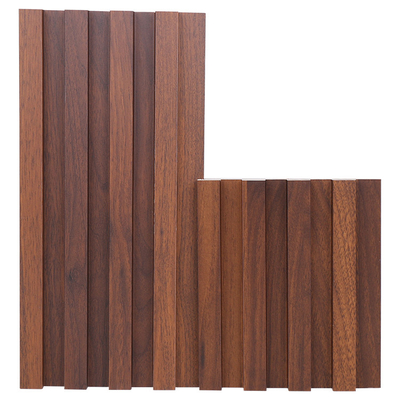 El panel de pared de madera sólido del surco de madera de la parrilla del panel de pared de la protección del medio ambiente