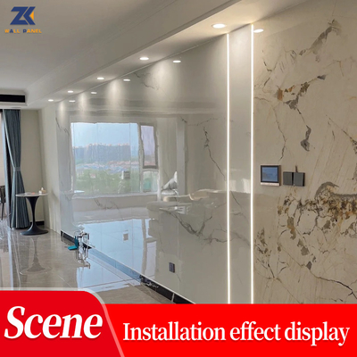 Parásitos atmosféricos antis decorativos interiores de mármol incombustibles del panel de pared